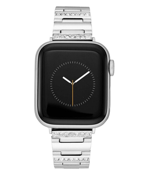 Браслет для Apple Watch Anne Klein женский из серебристого сплава с кристаллами, совместимый с Apple Watch 42/44/45/Ultra/Ultra 2.