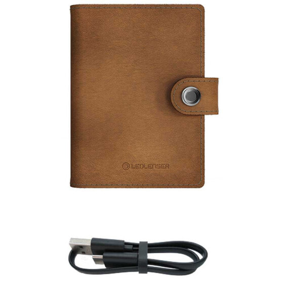 LED LENSER Leather Wallet With Lantern 150 Lumens