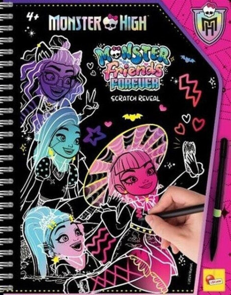 Lisciani Zdrapywanka Sketchbook Scratch reveal Monster High Forever Friends