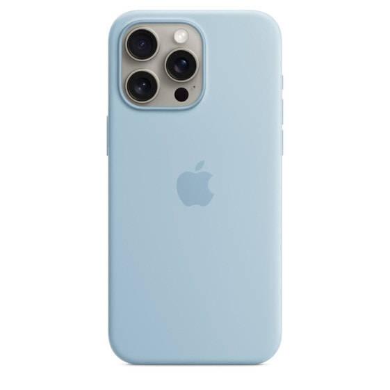 Apple iPhone 15 Pro Max Silikon Case mit MagSafe"Hellblau iPhone 15 Pro Max