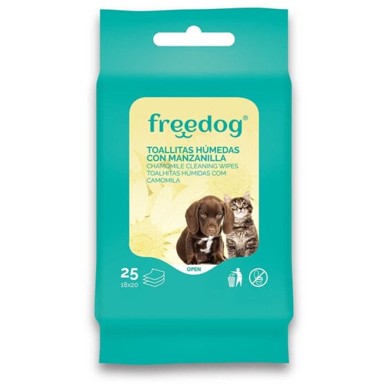 FREEDOG Chamomile Cleaning Wipes 25 Units