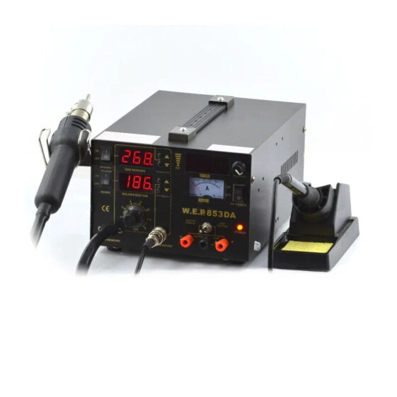 Soldering station 3in1 hotair and tip-based + power supply 15V/1A WEP 853DA