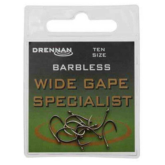 Крючок рыболовный Drennan Wide Gape Specialist Bless Single Eyed (10 шт)