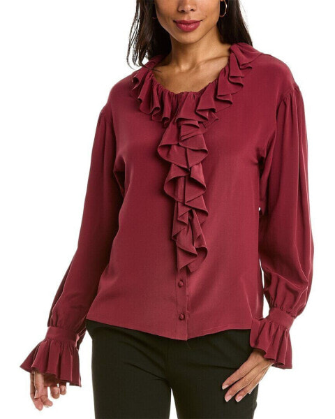 Etro Silk Shirt Women's Red 38