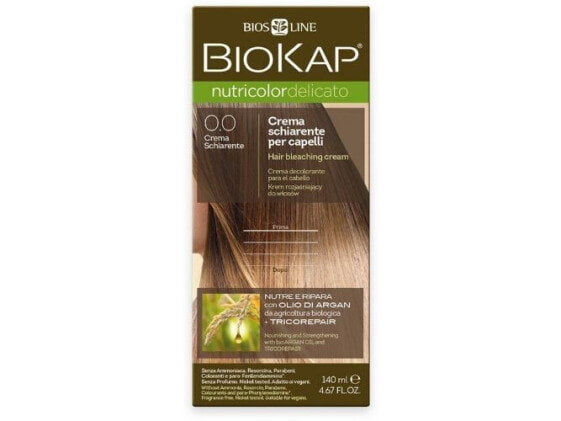 Краска для волос BioKap NUTRICOLOR DELICATO - 0.0 Осветлитель 140 мл