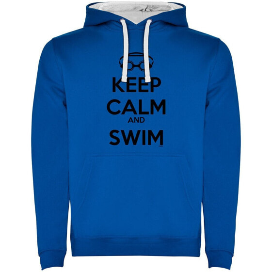KRUSKIS Keep Calm And Swim Two-Colour hoodie