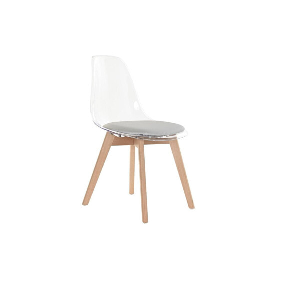 Dining Chair DKD Home Decor Grey Wood Polycarbonate (54 x 47 x 81 cm)