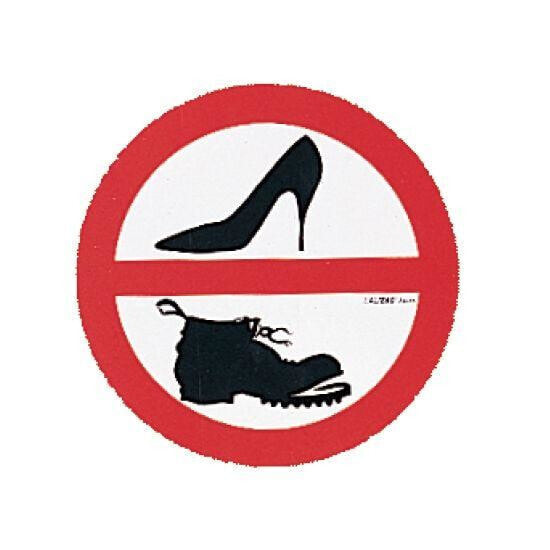 LALIZAS No Shoes Sign