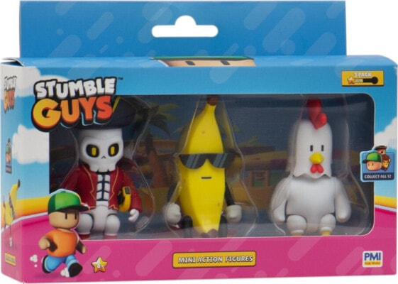 Figurka STUMBLE GUYS STUMBLE GUYS - MINI FIGURK - ZESTAW 3 FIGUREK VER.B