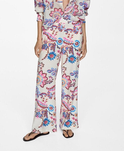 Women's Printed Straight Pants