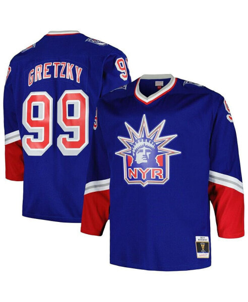 Men's Wayne Gretzky Blue New York Rangers Big and Tall Blue Line Player Jersey