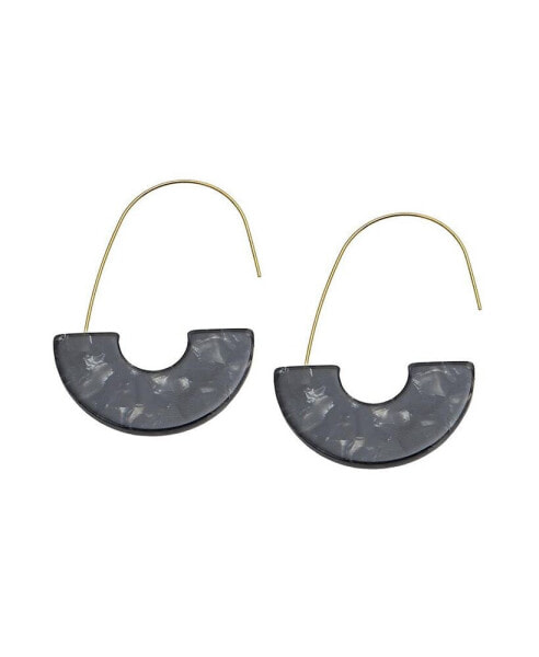 Women's Marble Hoop Earrings