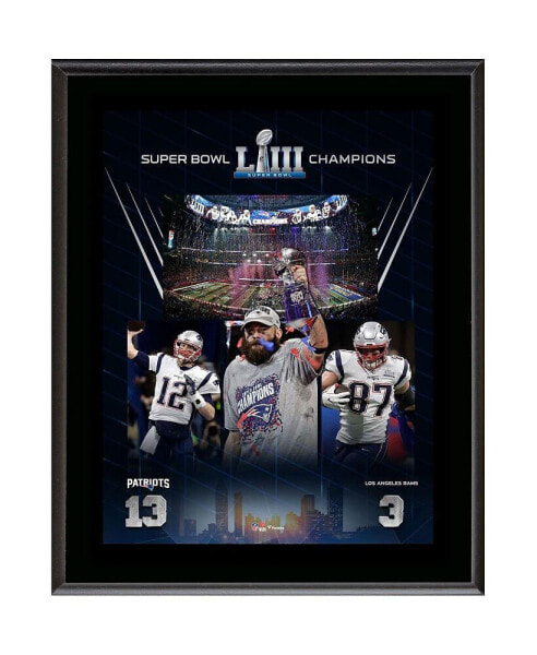 New England Patriots 10.5" x 13" Super Bowl LIII Champions Sublimated Plaque