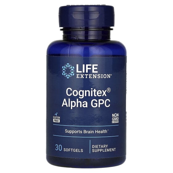Life Extension, Cognitex Alpha GPC, 30 капсул