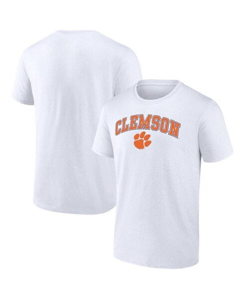 Men's White Clemson Tigers Campus T-shirt