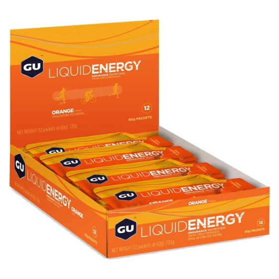 GU Liquid Energy 60g 12 Units Orange