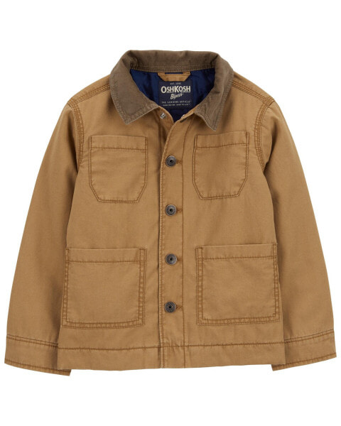 Toddler Button-Front Barn Jacket 3T