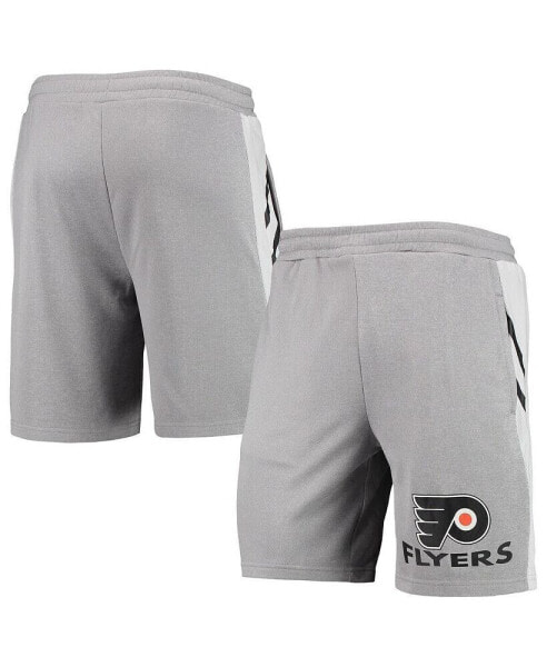 Шорты Concepts Sport для мужчин Спортивный Статус серого цвета Philadelphia Flyers