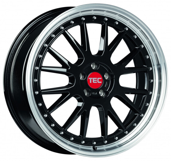 Колесный диск литой TEC Speedwheels GT EVO black-polished-lip 8.5x19 ET50 - LK5/120 ML65.1
