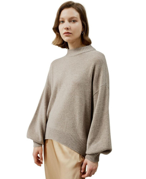 Women's Drop shoulder Wool Sweater for Women