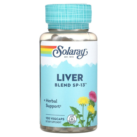 Витамин для здоровья печени SOLARAY Liver Blend SP-13, 100 VegCaps