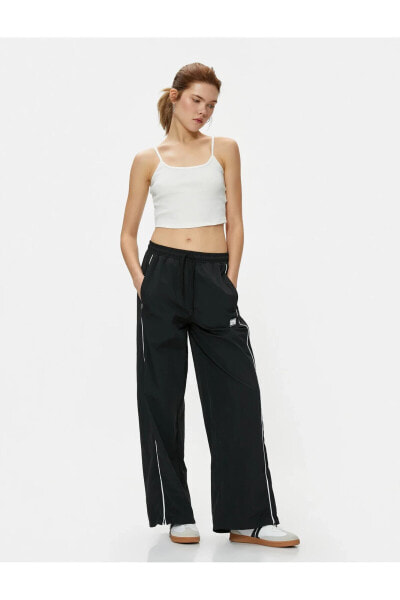 Топ Koton Basic Crop Ribbed  Straps