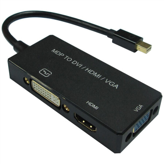 VALUE 12.99.3154 - 0.1 m - Mini DisplayPort - Mini DisplayPort + HDMI + VGA (D-Sub) - Male - Female - Straight