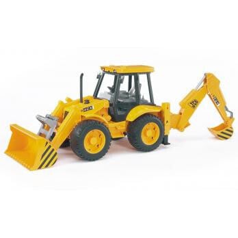 Игрушечный транспорт Bruder погрузчик Bruder JCB 4CX - черный, желтый - из синтетического АБС - 3 года - 1:16 - 160 мм - 520 мм