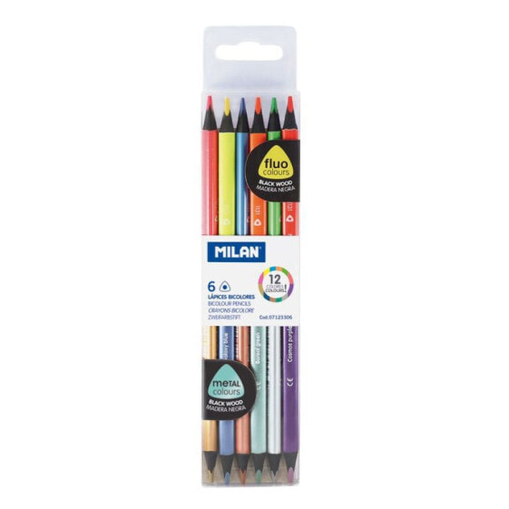 MILAN 6 Pencil Pack & Metal Bicolor