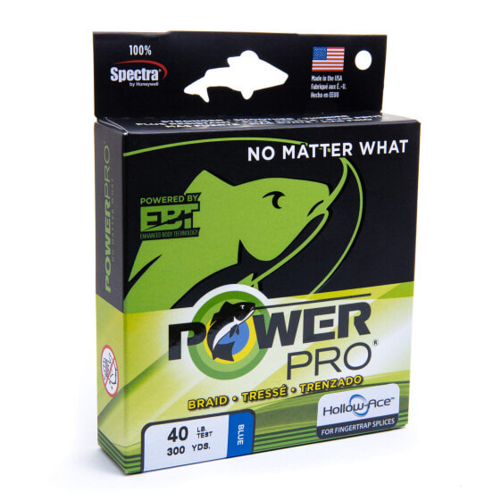 PowerPro Hollow-Ace Braided Fishing Line - Marine_Blue - 60lb - 1500yd/1350m ...