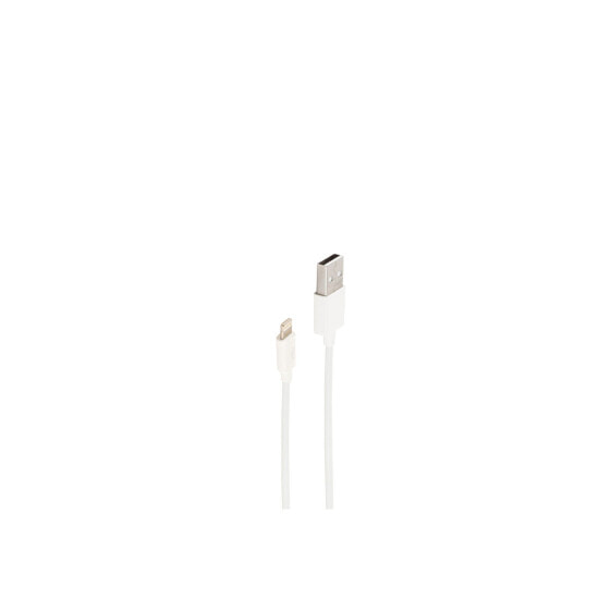 Кабель USB-Lightning длиной 2 м shiverpeaks BS14-12043, цвет белый.