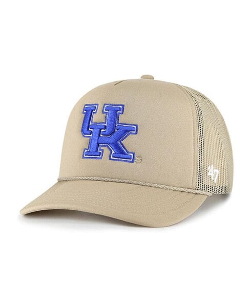 Men's Khaki Kentucky Wildcats Foam Front Mesh Trucker Snapback Hat