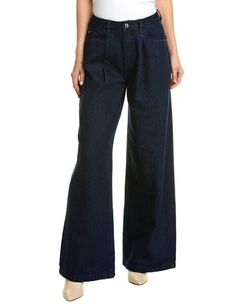 Weworewhat High-Rise Wide Leg Pant Women's Blue 24