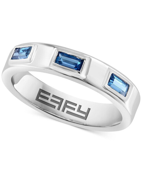 EFFY® London Blue Topaz Three Stone Band (1/3 ct. t.w) in Sterling Silver
