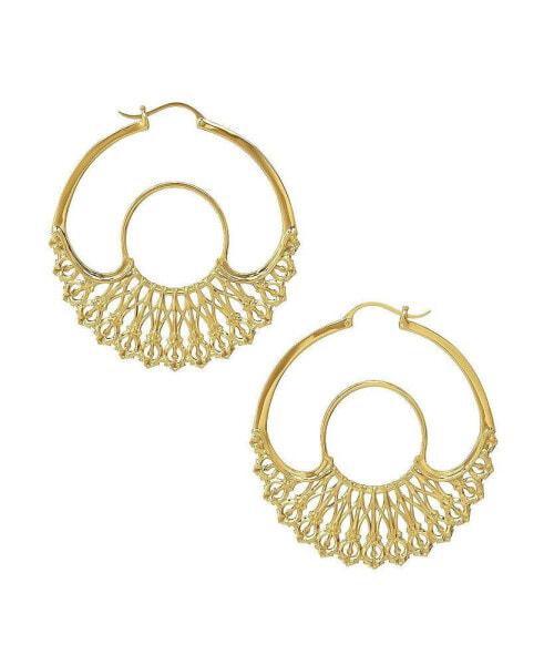 Iris Hoops Gold Large