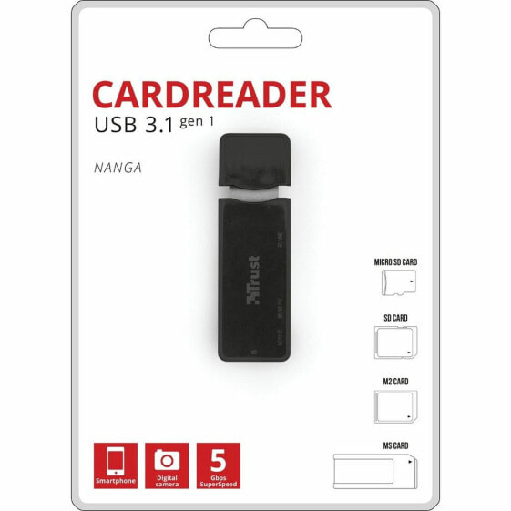 Устройство для чтения карт памяти Trust Card Reader 21935 Черный