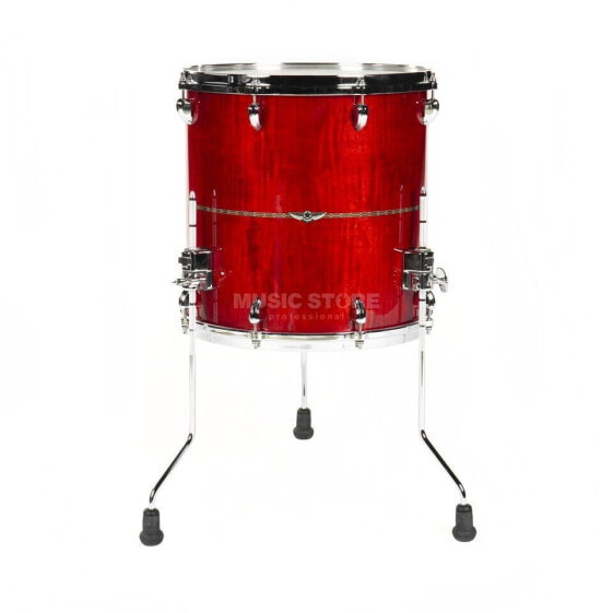 Tama Star Maple Floor Tom 14"x14" Raspberry Curly Maple