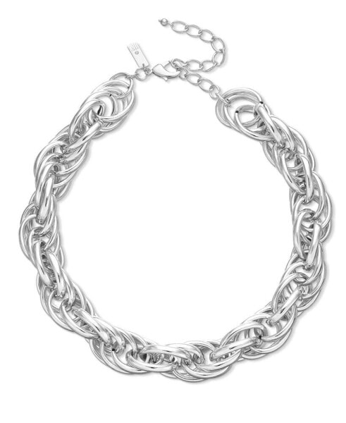 Twisted Chain Frontal Necklace, 17" + 3" extender, Created for Macy's