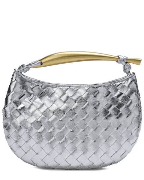 Tiffany & Fred Paris Woven Leather Top Handle Clutch Women's