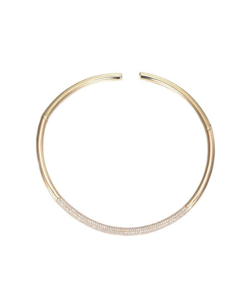 Pave Accented Collar Choker Necklace