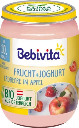 Frucht & Joghurt Erdbeere in Apfel, ab dem 10.Monat, 190 g