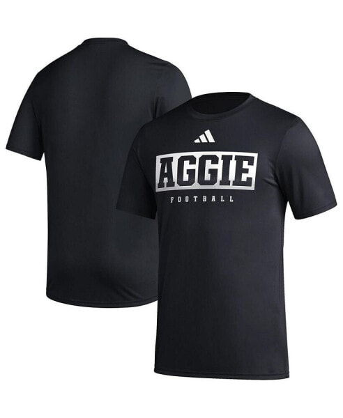 Men's Black Texas A&M Aggies Football Practice AEROREADY Pregame T-shirt