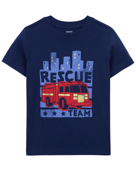 Toddler Firetruck Graphic Tee 3T