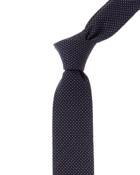 Boss Hugo Boss Dark Blue Dots Wool-Blend Tie Men's Blue Pce.