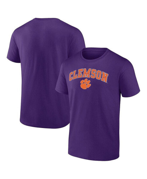 Men's Purple Clemson Tigers Campus T-shirt
