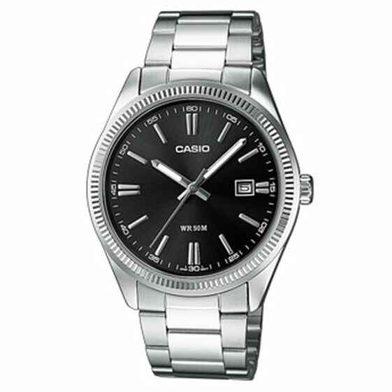 Мужские часы Casio DATE Серебристый Многофункциональный Чёрный (Ø 39 mm)