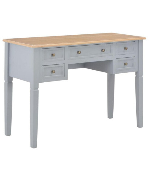 Writing Desk Gray 43.1"x17.7"x30.5" Wood