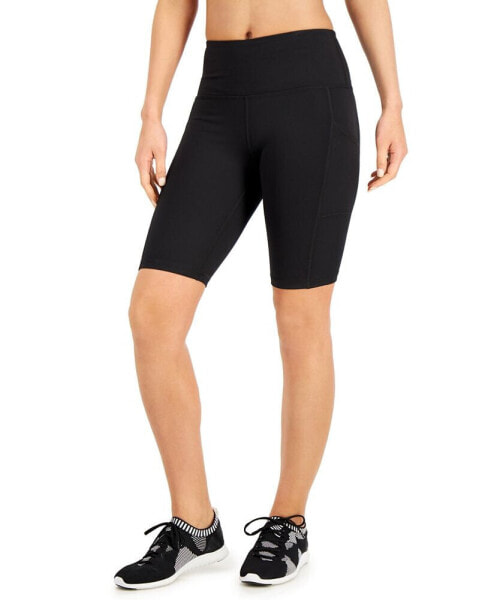 Women's Compression High-Rise 10" Bike Shorts, Created for Macy's