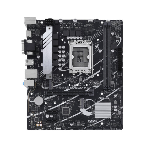 ASUS PRIME B760M-K D4 - Intel - LGA 1700 - Intel® Celeron® - Intel® Core™ i3 - Intel® Core™ i5 - Intel® Core™ i7 - Intel® Core™ i9,... - LGA 1700 - DDR4-SDRAM - 64 GB