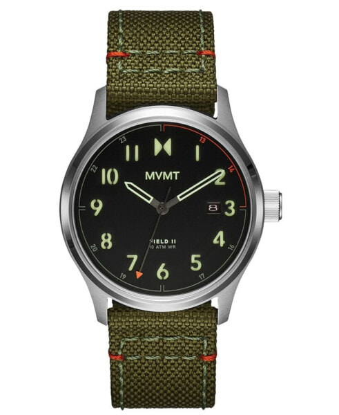Field II Men's Green Nylon Watch 41mm